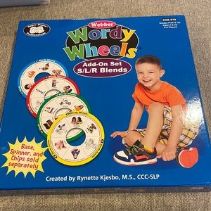 Wordy wheels add on set S/L/R new speech therapy materials